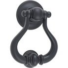 Door Knocker Sarlat Matt Black H137xW115xP60mm BP70mm in Matt Black