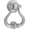 Door Knocker Sarlat Satin Nickel H137xW115xP60mm BP70mm in Satin Nickel
