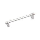 Momo LORETO cabinet pull handle in polished nickel finish, sleek modern design with curved ergonomic grip for furniture drawers.