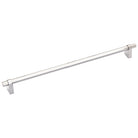 Momo Loreto cabinet pull handle in polished nickel finish, featuring sleek, modern design for kitchen or bathroom cabinetry.
