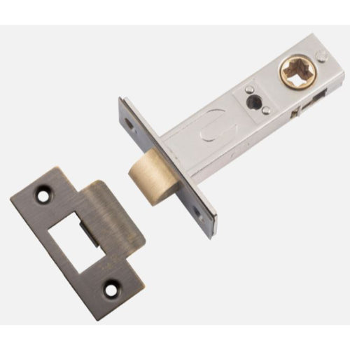 Tube Latch Split Cam 'T' Striker Signature Brass Backset 60mm - Sign Brass in Signature Brass
