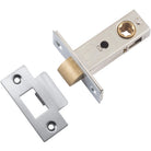 Tube Latch Split Cam 'T' Striker Brushed Chrome Backset 45mm in Brushed Chrome