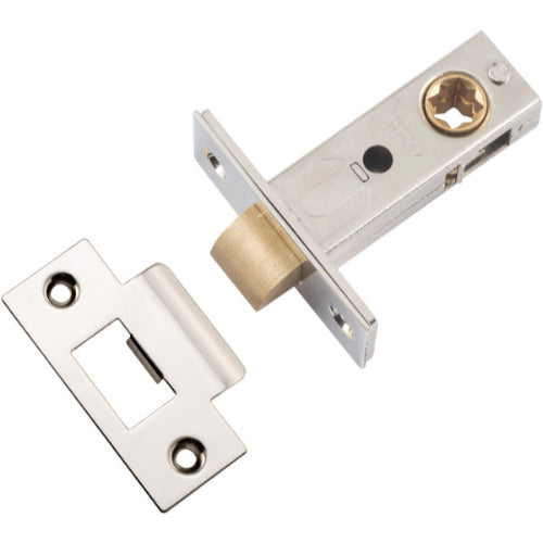Tube Latch Split Cam 'T' Striker Polished Nickel Backset 45mm in Polished Nickel