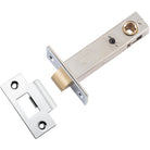 Tube Latch Split Cam Hard Sprung 'T' Striker Polished Chrome Backset 70mm in Polished Chrome