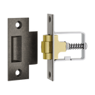 Tube Latch Roller with Face Plate & Striker Distressed Nickel in Distressed Nickel