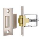 Tube Latch Roller with Face Plate & Striker Polished Nickel in Polished Nickel