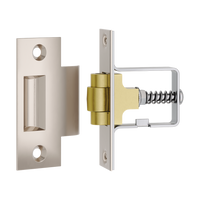 Tube Latch Roller with Face Plate & Striker Polished Nickel in Polished Nickel