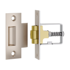 Tube Latch Roller with Face Plate & Striker Satin Nickel in Satin Nickel
