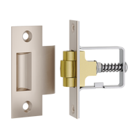Tube Latch Roller with Face Plate & Striker Satin Nickel in Satin Nickel