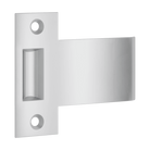 Iver Iver Extended Strike to Suit Roller Tube Latch, architectural hardware, showing metal strike plate with mounting holes.