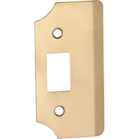 Rebate Kit Universal Extension Plate Polished Brass H88xW45mm in Polished Brass