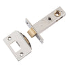 Tube Latch Split Cam 'D' Striker Polished Nickel Backset 60mm in Polished Nickel