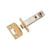 Tube Latch Split Cam 'D' Striker Satin Brass Backset 70mm in Satin Brass