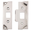Tube Latch Split Cam Face Plate & Striker Kit Rebated Satin Nickel H95xW38mm in Satin Nickel