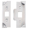 Tube Latch Split Cam Face Plate & Striker Kit Rebated Chrome Plated H95xW38mm in Chrome Plated