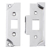 Tube Latch Split Cam Face Plate & Striker Kit Rebated Satin Chrome H95xW38mm in Satin Chrome