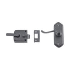 Screen Door Latch Left Hand External Matt Black H98xW36mm P40mm in Matt Black
