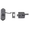 Screen Door Latch Right Hand External Matt Black H98xW36mm P40mm in Matt Black