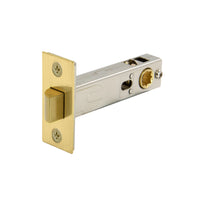 70mm Tubular Latch (92mm Case) in Polished Brass Unlacquered
