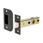 Tubular Latch, 60mm Backset in Black