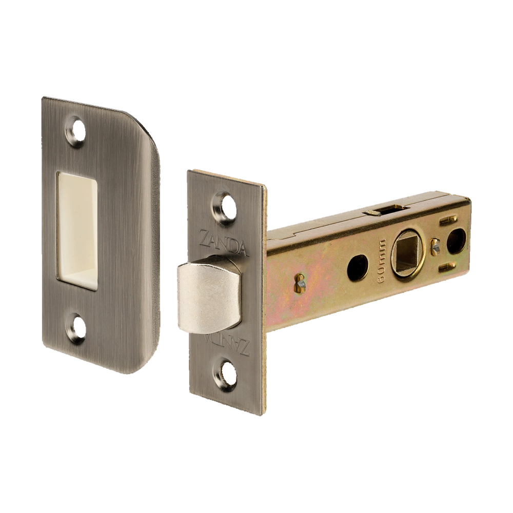 Tubular Latch, 60mm Backset in Graphite Nickel