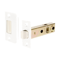 Tubular Latch, 60mm Backset in White