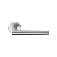 BASICS LB2-19 sprung lever handle on rose EN1906 class 3 satin stainless steel   in Satin Stainless