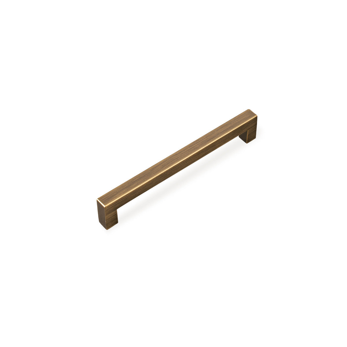 Momo LIBERTY Cabinet Pull Handle in dark bronze finish, with sleek curved design for kitchen or furniture drawers.