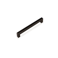 Momo LIBERTY cabinet pull handle in matte black finish, sleek modern hardware for kitchen or bathroom cabinets.