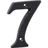 Numeral 7 Iron Matt Black H75mm in Iron Matt Black