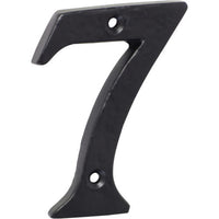 Numeral 7 Iron Matt Black H75mm in Iron Matt Black