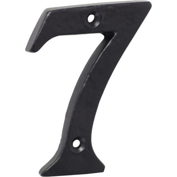 Numeral 7 Iron Matt Black H75mm in Iron Matt Black