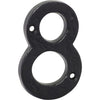 Numeral 8 Iron Matt Black H75mm in Iron Matt Black