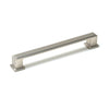 MOMO LUCCA D HANDLE 160MM DULL BRUSHED NICKEL in Dull Brushed Nickel