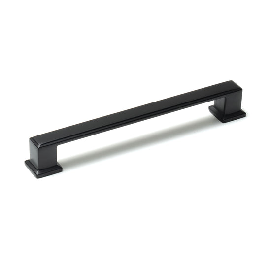 MOMO LUCCA D HANDLE 160MM MATT BLACK in Matt Black