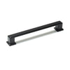 MOMO LUCCA D HANDLE 160MM MATT BLACK in Matt Black