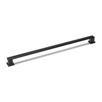 Momo LUCCA cabinet pull handle in matte black finish, sleek and modern hardware for kitchen or furniture drawers.