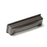 Momo LUCCA Cup Pull handle in brushed brass finish, showcasing a sleek, modern design for furniture drawer or cabinet hardware.