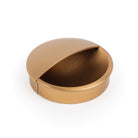 Momo LIDD Flush Pull in brushed dark bronze finish, modern door handle with sleek, minimalist design for furniture or cabinets.