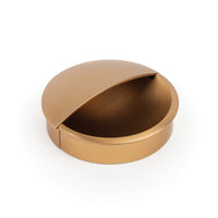 Momo LIDD Flush Pull in brushed dark bronze finish, modern door handle with sleek, minimalist design for furniture or cabinets.
