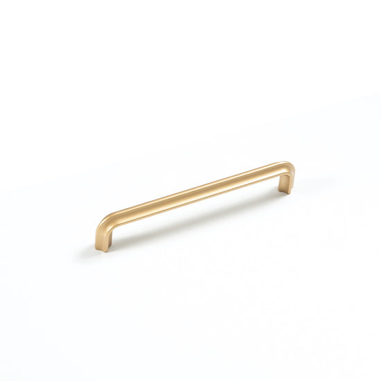 LUMI D HANDLE 160MM SATIN BRASS in Satin Brass