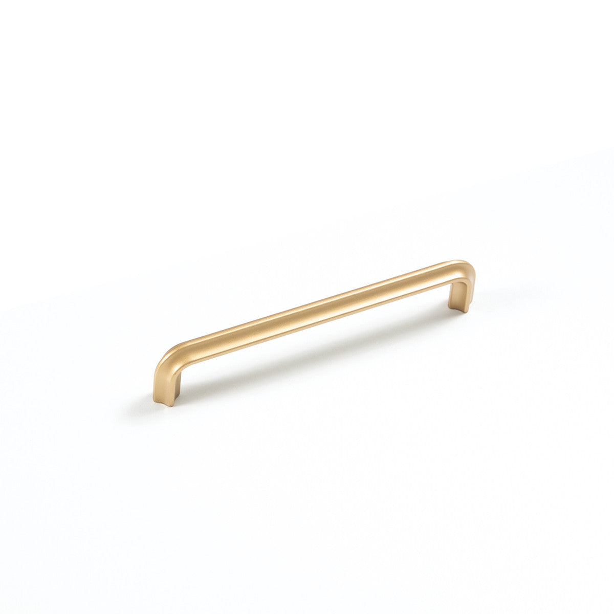 Momo LUMI cabinet pull handle in brushed silver finish, sleek modern design for kitchen or furniture drawers.