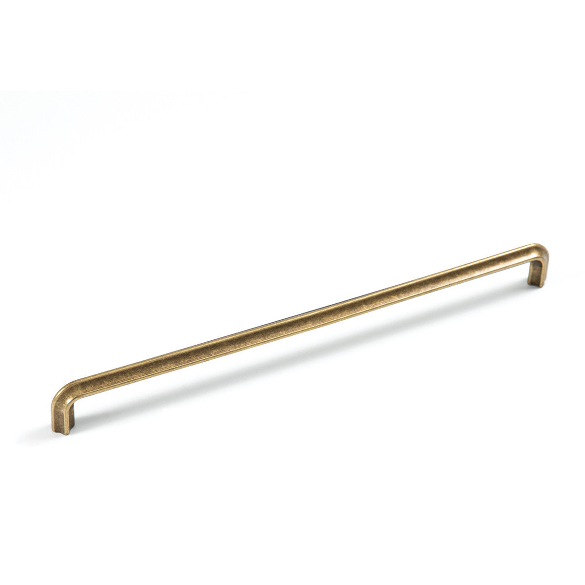 Momo LUMI cabinet pull handle in brushed aluminum finish, sleek modern design for kitchen or bathroom cabinetry.