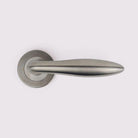 Clover Door Lever - Satin Nickel in Satin Nickel