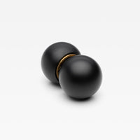 Lo & Co Interiors Sphere Passage Set featuring sleek, modern door hardware with spherical handles and matching passage levers.