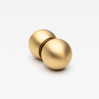 Lo & Co Interiors Sphere Passage Set showing elegant silver and black passage door hardware with modern spherical design.