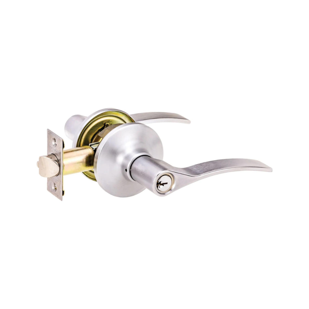SYMMETRY ENTRANCE SET DISTRICT TP in Satin Chrome