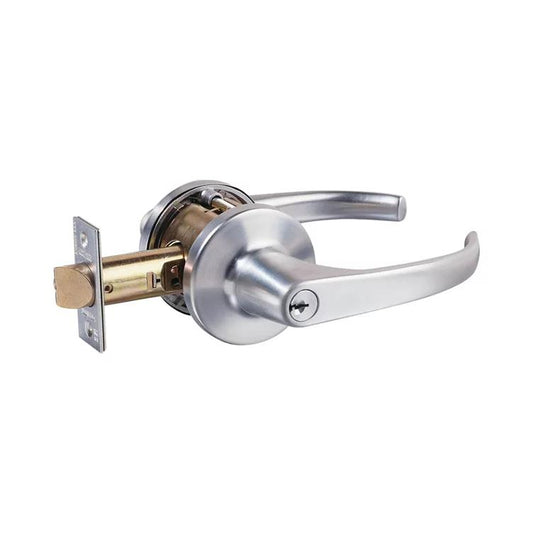 938 SERIES KEY IN LEVER STOREROOM ESCAPE DEADLATCH TP in Brushed Satin Chrome