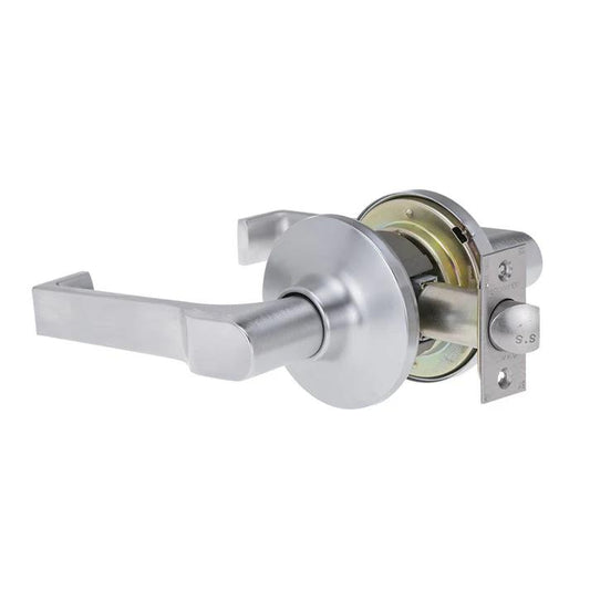 KEY IN LEVER AS1428.1 PASSAGE SET ADJUSTABLE 60/70MM TP in Brushed Satin Chrome