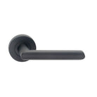 MDZ Lever 16 on Ø53mm Round Rose. in Black